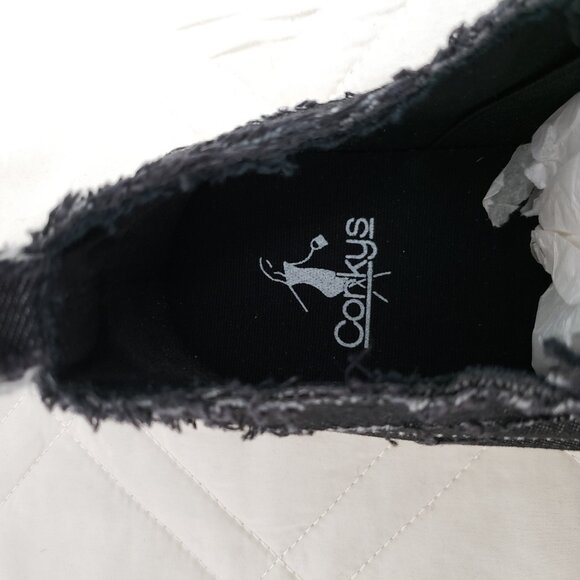 Corkys Babalu Canvas Laceless Slip-On Sneakers Black Women's Size 8 NWT - Picture 7 of 10